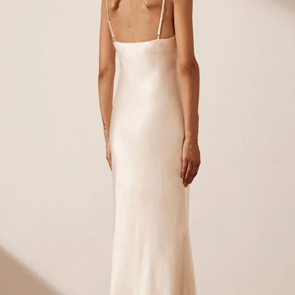 Shona Joy LA LUNE BIAS SLIP DRESS CREAM Small Sz 4 New - Picture 4 of 6